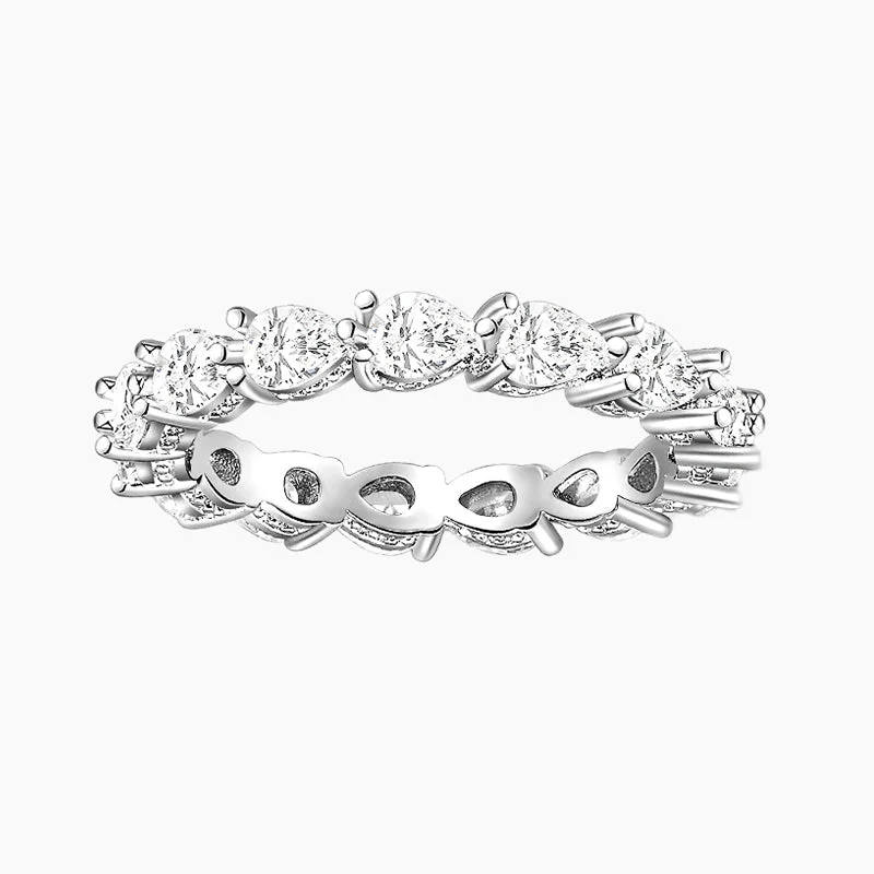 925 Sterling Silver Cubic Zirconia Stackable Ring