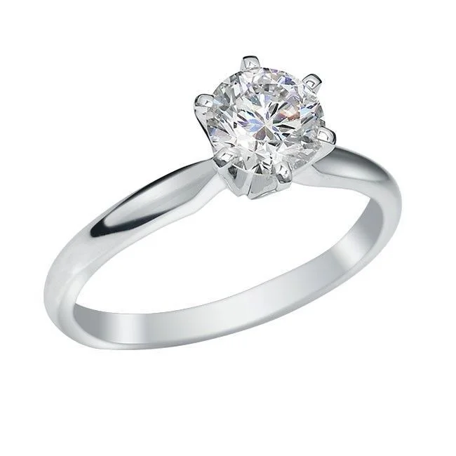 EcoLove 3/4 CTW Lab Grown Diamond Solitaire Ring in 14KT White Gold