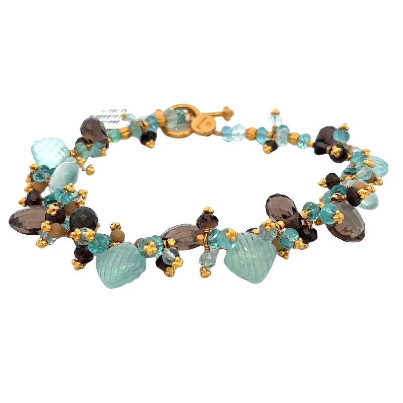 Once-A-Year Jewelry Deals – Shop Before They’Re Gone Multigem Bracelet in 22k Yellow Gold