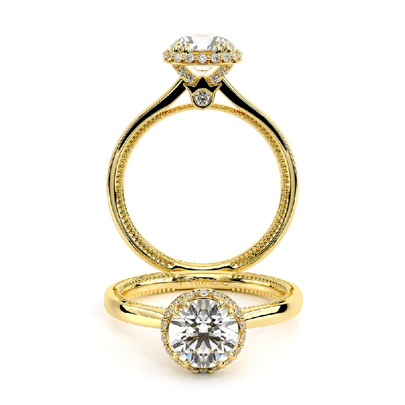 Verragio Renaissance 14k Gold Diamond Engagement Ring with Stardust Halo