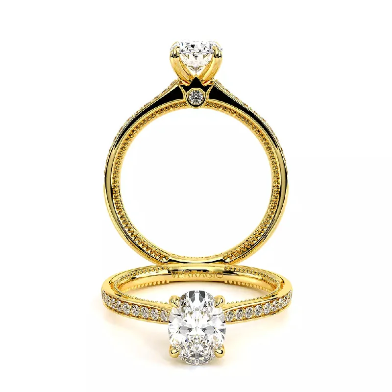 Verragio Renaissance 14k Gold Oval Diamond Engagement Ring