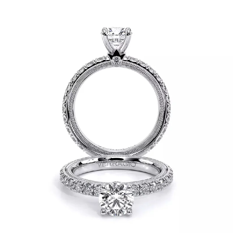 Verragio Tradition 14k Gold Round Diamond Solitaire Engagement Ring