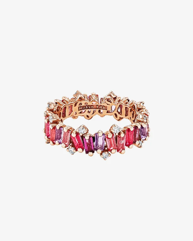 Amalfi Burst Red Mix Eternity Band