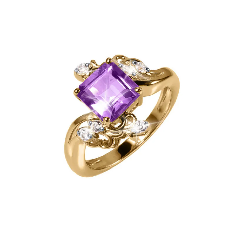 Amethyst Orchard Ring