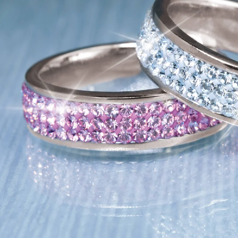 Luxury Handcrafted Jewelry For Elegant Looks Pink Handbag Ring