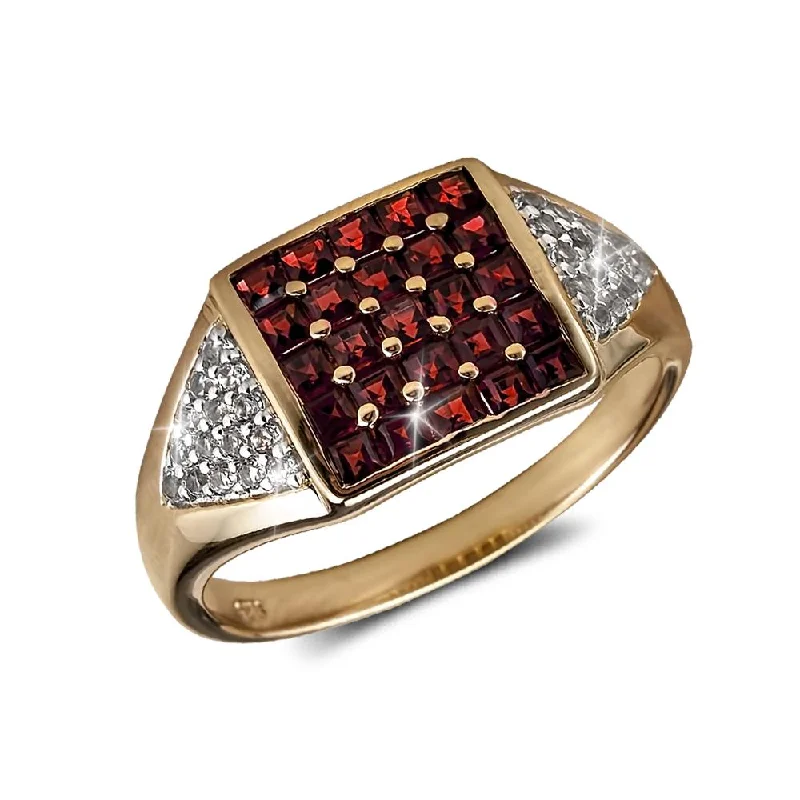 Garnet Regent Men's Ring