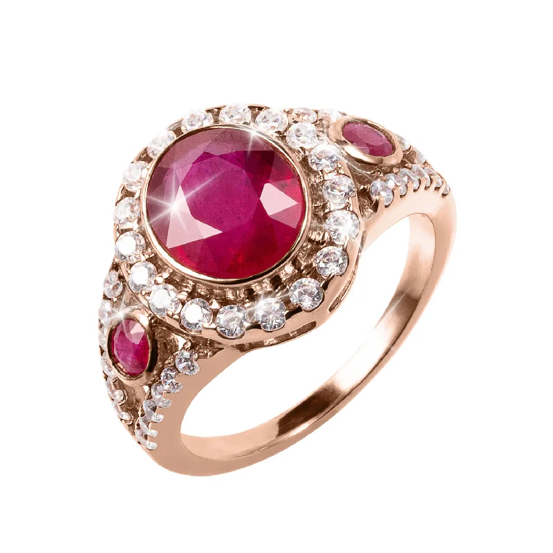 Inflamed Ruby Ladies RIng