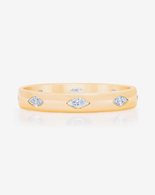 Marquise Luxe Inlay Eternity Band