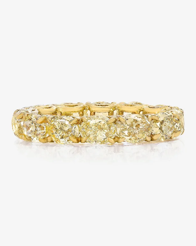 Yellow Diamond Eternity Band