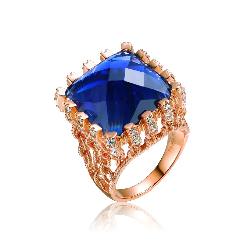Sapphire Rose Gold