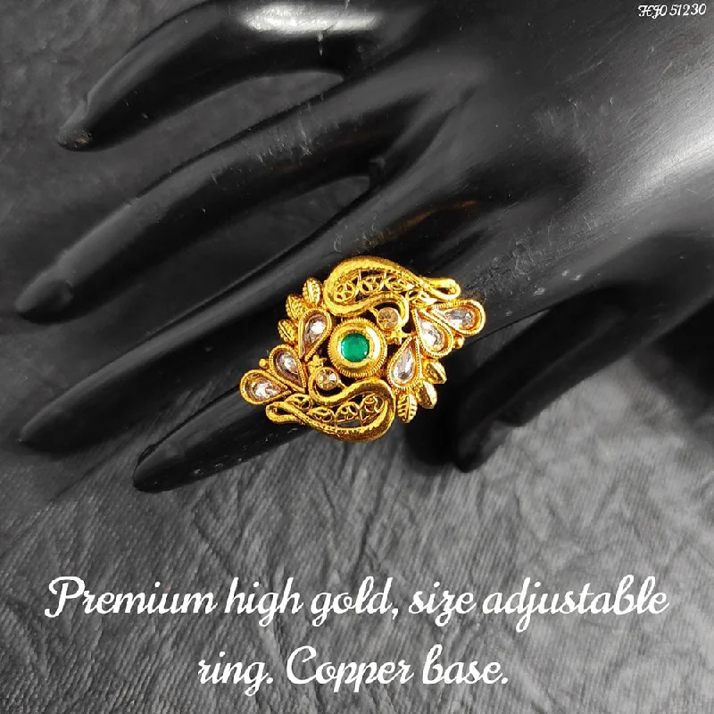 Once-A-Year Jewelry Deals – Shop Before They’Re Gone Raj Creations Gold Plated Adjustable Ring