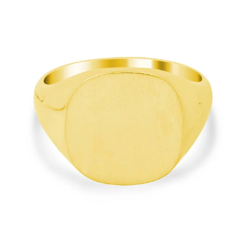 Men's Square Signet Ring - Medium