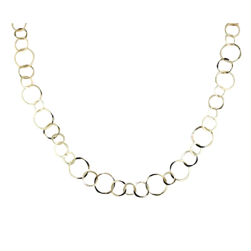 Timeless Jewelry Styles At Wallet-Friendly Prices 14k Gold Multi-Size Circle Link Necklace