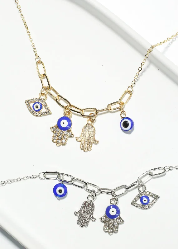 Discover Unique Jewelry With Special Limited-Time Offers Hamsa Hand & Evil Eye Necklace
