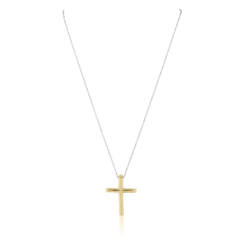 Elegant Jewelry Styles At Budget-Friendly Prices Two Tone Cross