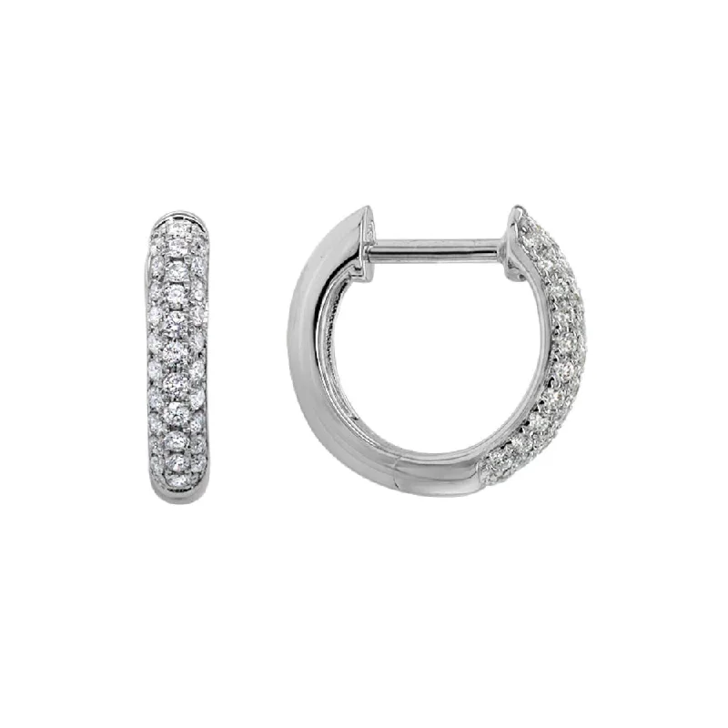 Premium Jewelry, Premium Discounts – Act Fast 14k Diamond Huggie Hoop Earrings