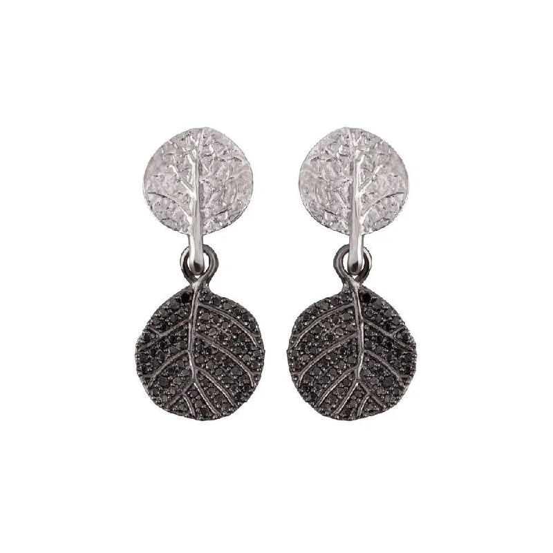 High-End Sparkle, Low-End Prices – Jewelry Sale Live Botanical Leaf Earrings with Diamonds