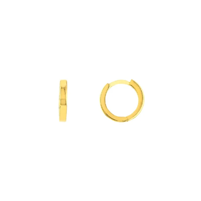 Fashion-Forward Geometric Jewelry For Contemporary Style 10MM Huggie Earrings | 10276014