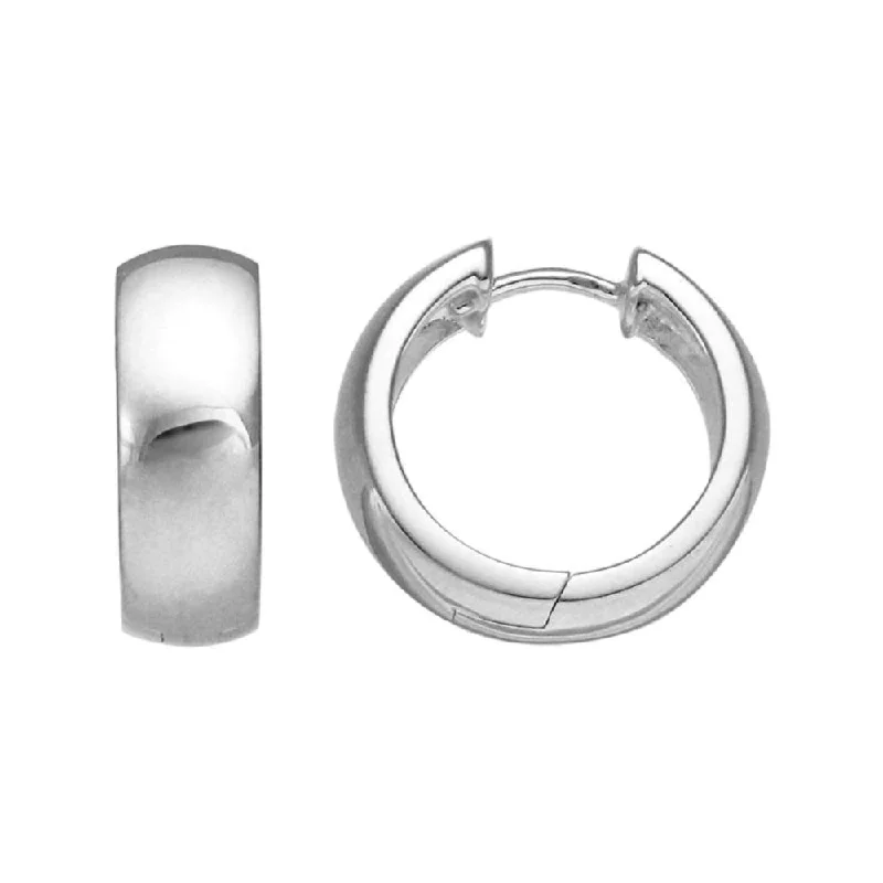 Luxury Jewelry Now At Special Promotional Rates Sterling Silver Huggie Hoop Earrings