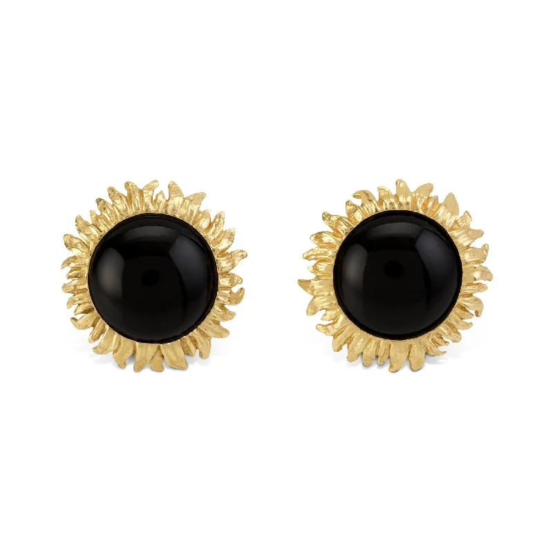 Handcrafted Jewelry Sale – Unique Designs At Low Prices Vincent 15mm Earrings with Black Onyx
