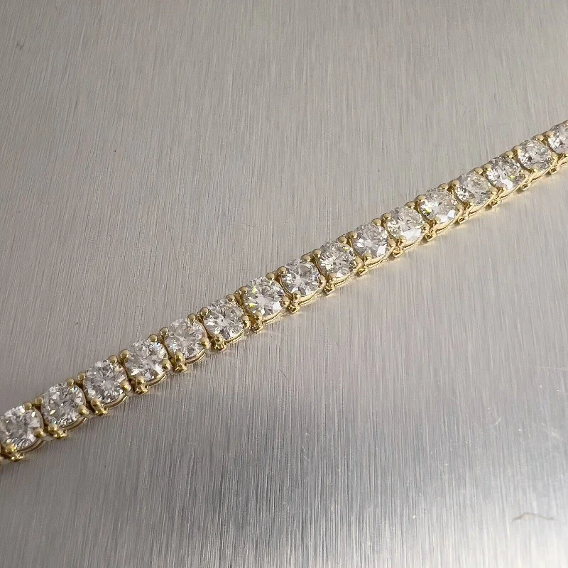 Shop Fine Jewelry With Amazing Deals 14k Yellow Gold Diamond Tennis Bracelet 16.12ctw G-H SI2 7.00" 17.5g