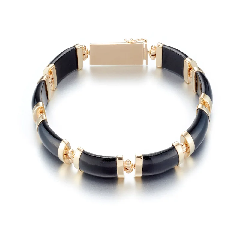 Celebrate Every Occasion With Sparkling Savings Josephine Bracelet in Black Nephrite Jade