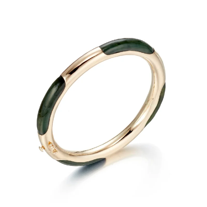 Exclusive Online Jewelry Sale – Don't Wait Green Nephrite Jade Window Bangle