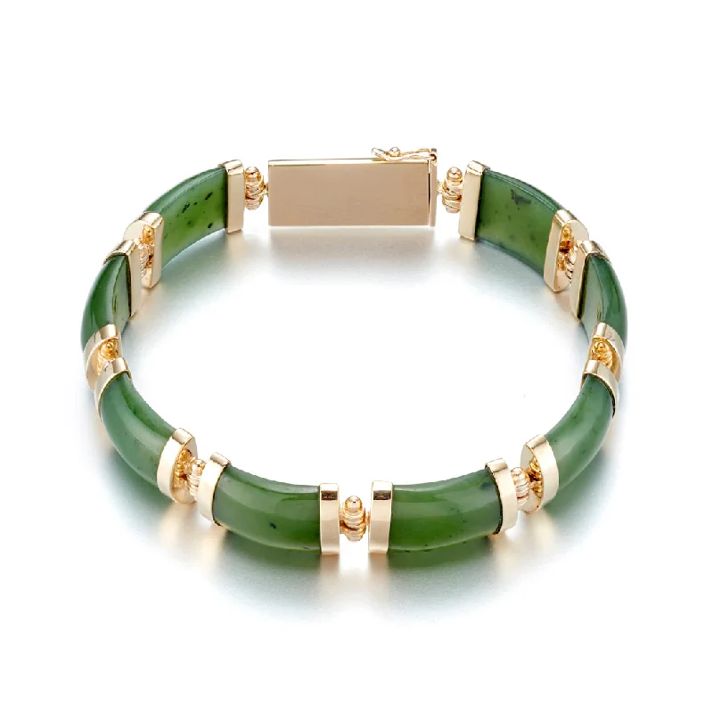 Get Ready To Sparkle – Special Jewelry Discounts Josephine Bracelet in Green Nephrite Jade