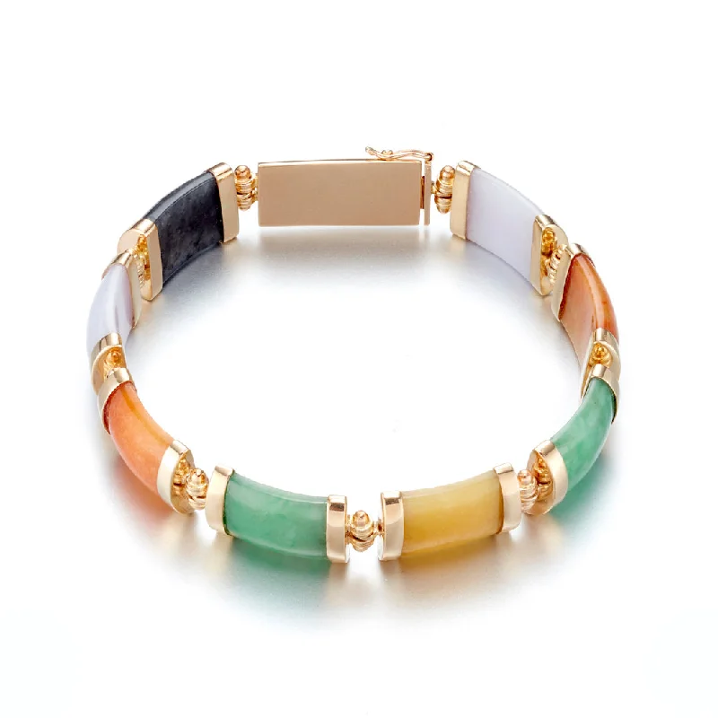 Flash Sale On Exquisite Jewelry – Don't Miss Out Josephine Bracelet in Multi-Color Jade