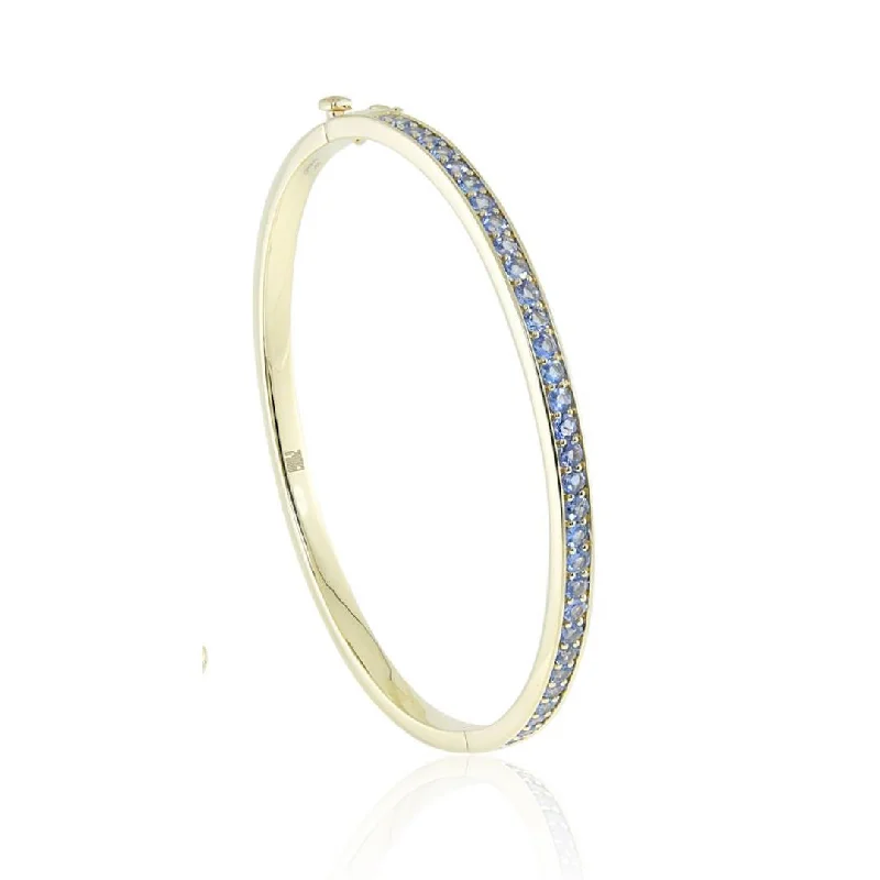 Timeless Jewelry, Timeless Savings – Don't Wait Tanzanite Hinged Bangle