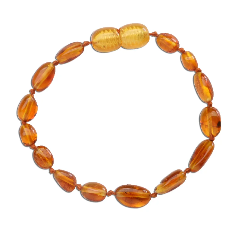 Celebrate Every Occasion With Sparkling Savings Amber Teething Bracelet for Teething Babies and Toddlers (Honey)