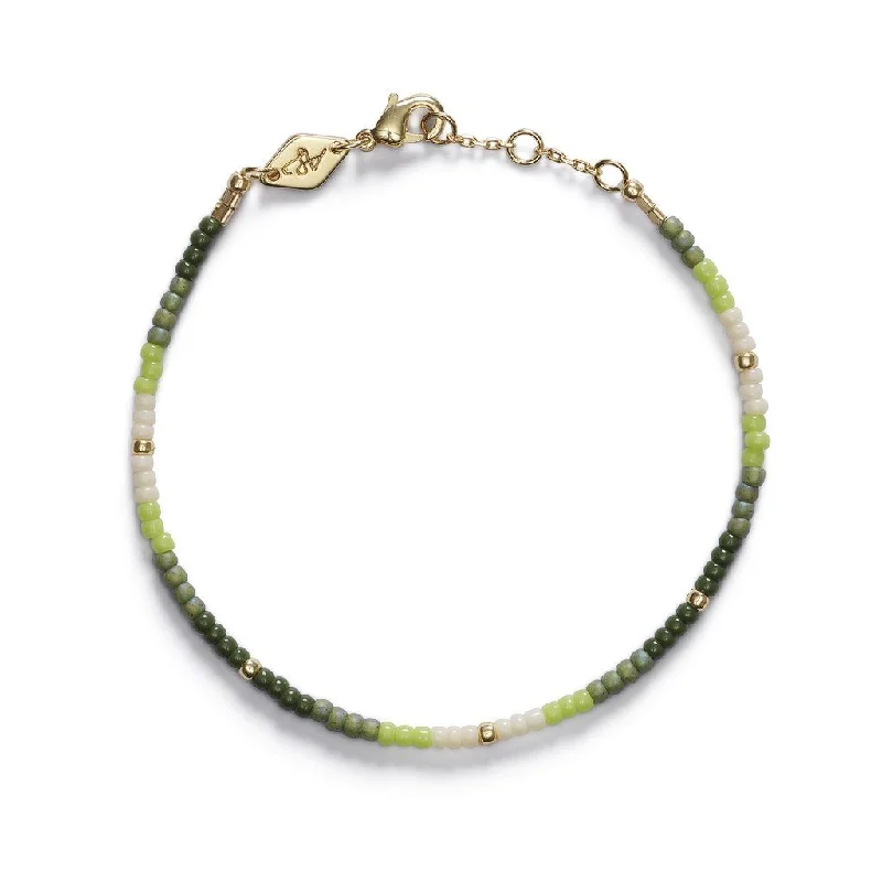 Sparkle For Less – Shop Our Limited-Time Jewelry Deals Tie-Dye Gold Plated Bracelet w. Sea Green Beads