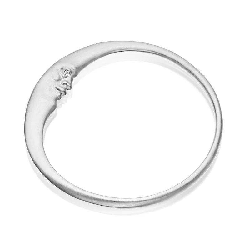 Bestselling Jewelry Now On Sale – Elevate Your Look Silver Crescent Moon Bangle