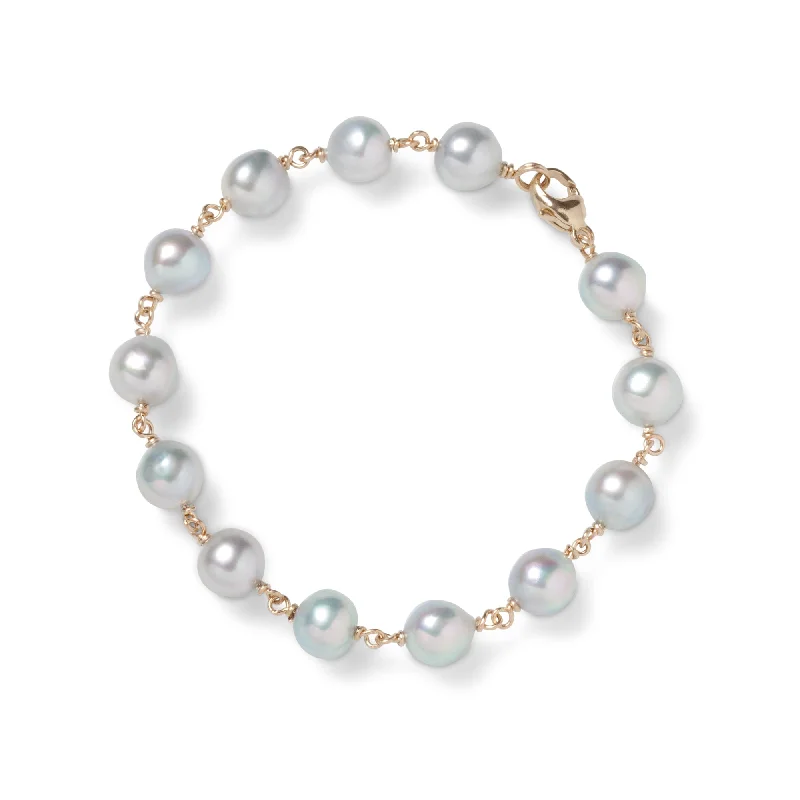 Must-Have Jewelry Pieces At Reduced Prices Baroque Blue Akoya Pearl Bracelet