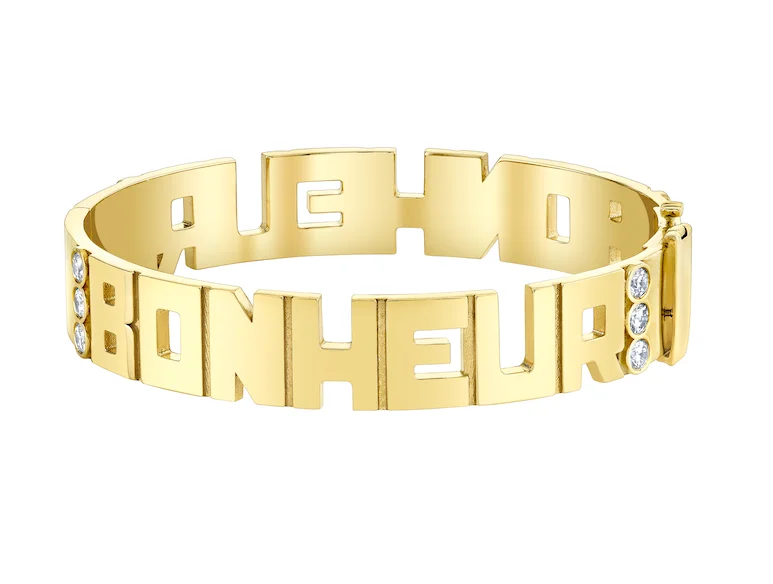 Sparkle On A Budget – Fine Jewelry For Less Block Bonheur "Happiness" Bangle