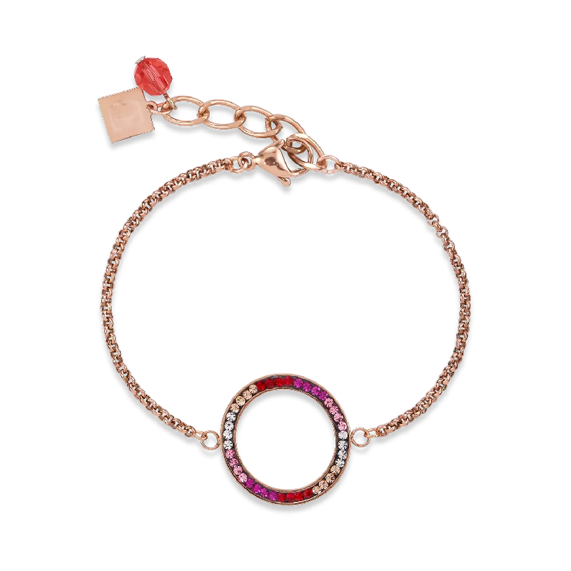 Best-Selling Jewelry Now Available At Special Deals Bracelet Ring Crystals pavé & stainless steel rose gold & red-rose