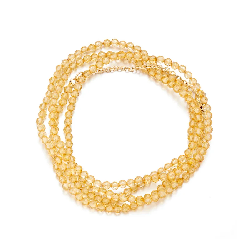 Clearance Sale On High-End Jewelry Collections Citrine Wrap Bracelet