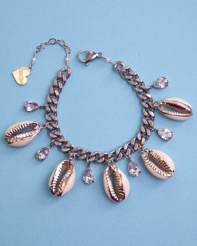 Modern Statement Jewelry For Bold Styling Cowry Shell Charm Bracelet