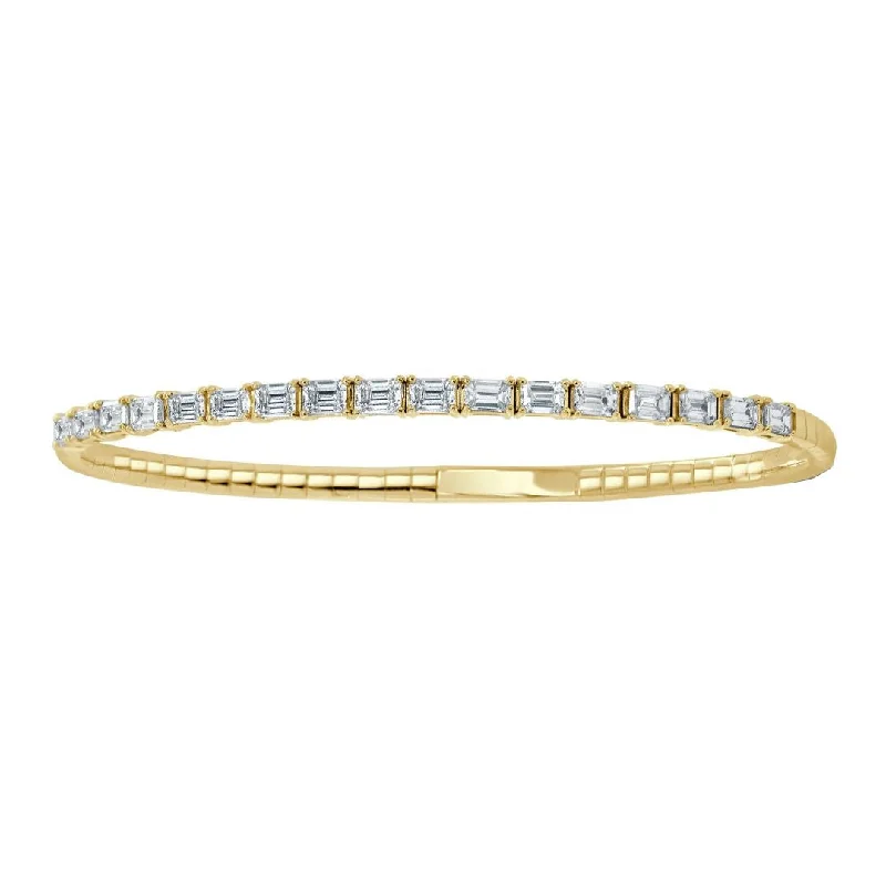 Shop Fine Jewelry With Amazing Deals Emerald Cut Diamond Flex Bangle