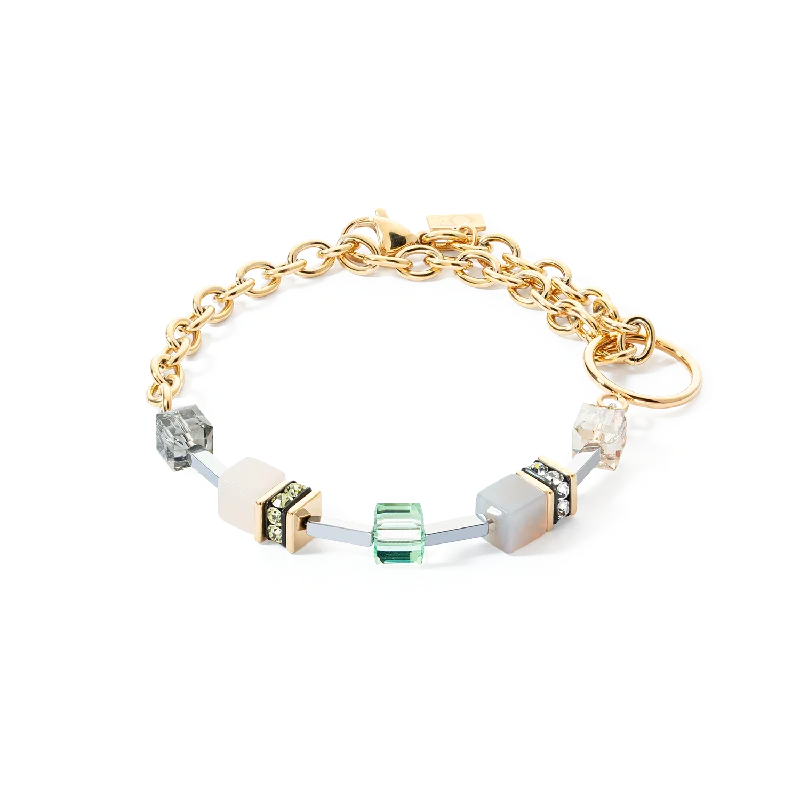 Grab Stylish Jewelry Before The Sale Ends GeoCUBE® Iconic Boho bracelet gold-multicolour