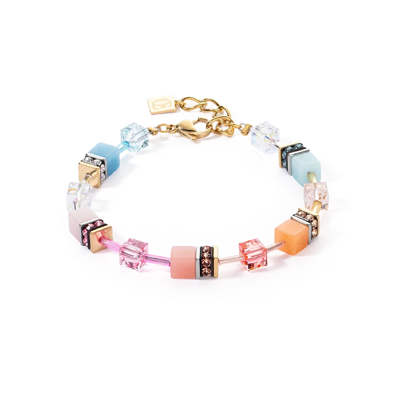 Exclusive Jewelry Markdowns – Limited-Time Offer GeoCUBE® Iconic bracelet aqua-apricot