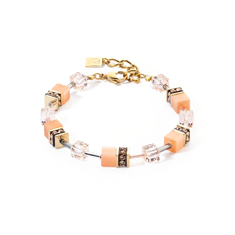 The Biggest Jewelry Sale Of The Year Is Here GeoCUBE® Iconic Mono Gold bracelet Apricot Crush