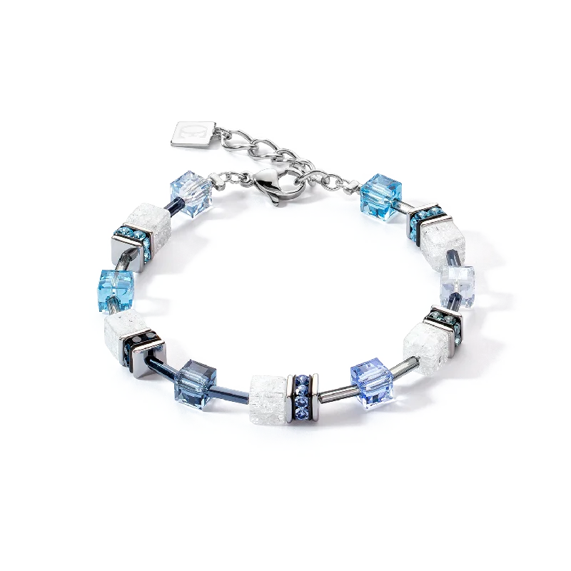 Everyday Jewelry Essentials Now On Sale GeoCUBE® Iconic Nature bracelet blue white