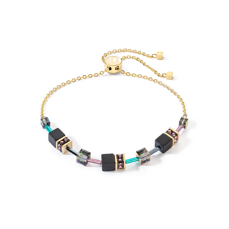 Flash Deals On Fine Jewelry – Shop Before It's Gone GeoCUBE® Iconic Nature Chain bracelet black multicolour