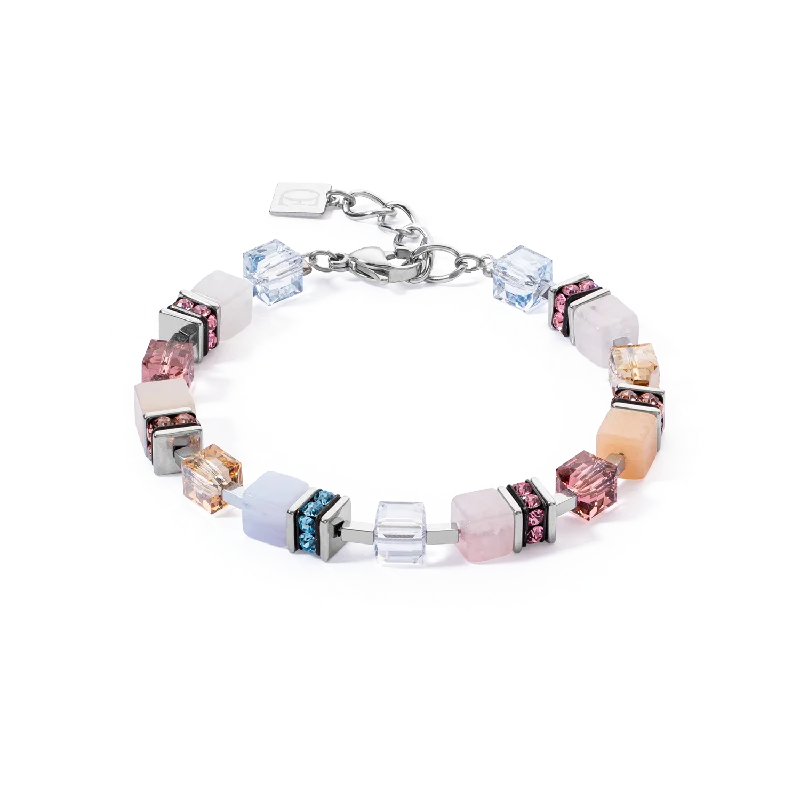 Your Dream Jewelry At Dream Prices GeoCUBE® Precious Statement bracelet silver-pastel