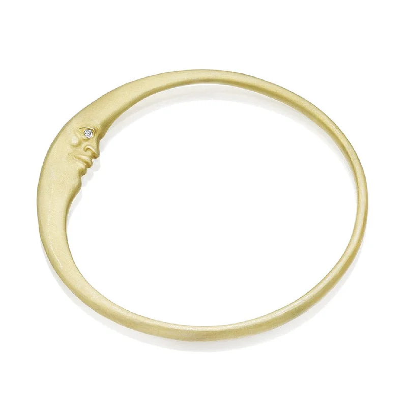 Get Your Favorite Jewelry At The Best Price Gold Crescent Moon Bangle