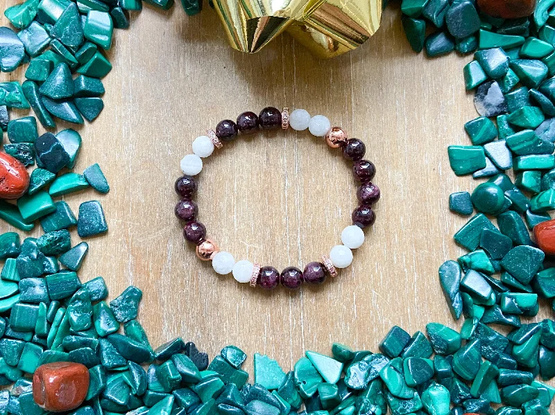 Exclusive Jewelry Markdowns – Limited-Time Offer Holiday Collection || Garnet, Rainbow Moonstone & Copper || Reiki Infused