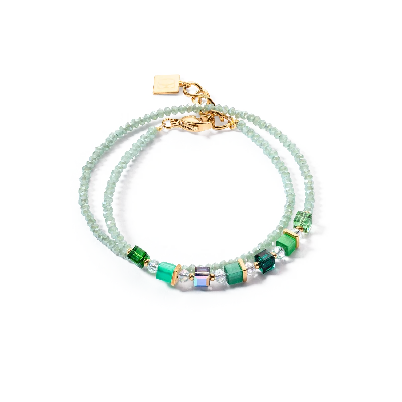 Elegant Designs, Unbeatable Discounts – Shop Jewelry Now Joyful Colours Wrap bracelet gold green