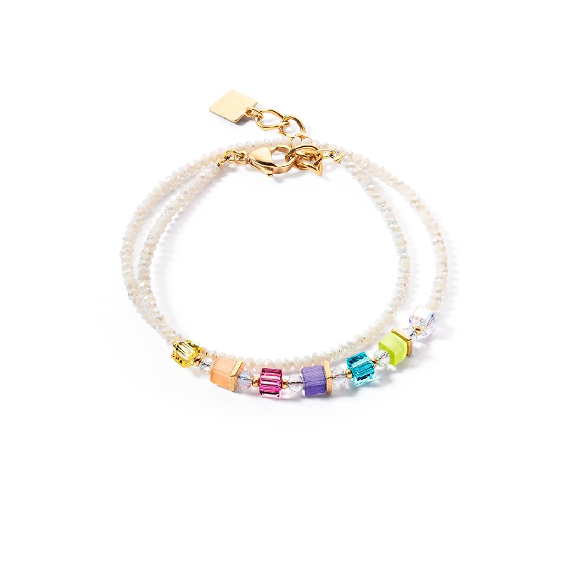 Don't Miss Our Biggest Jewelry Sale Of The Season Joyful Colours Wrap bracelet gold rainbow