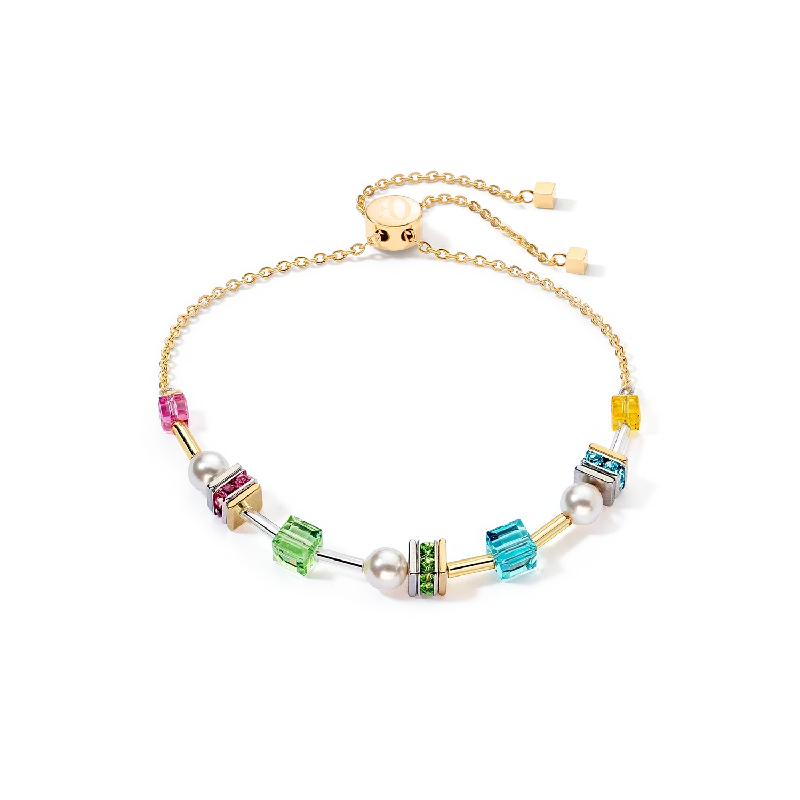 Elegant Necklaces And Bracelets At Limited-Time Offers Joyful Cubes & Pearls bracelet multicolour